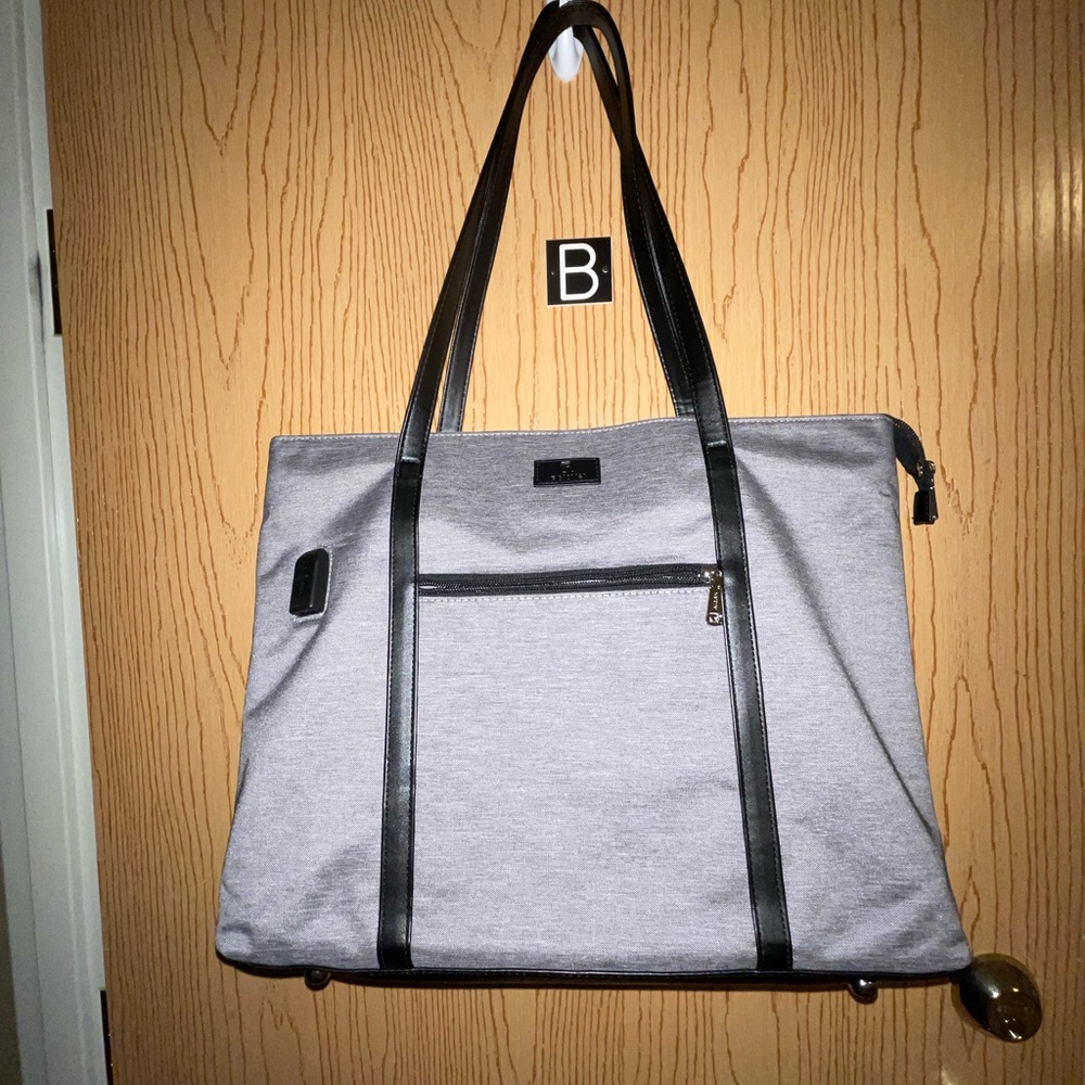 Gray Laptop Tote Bag with USB